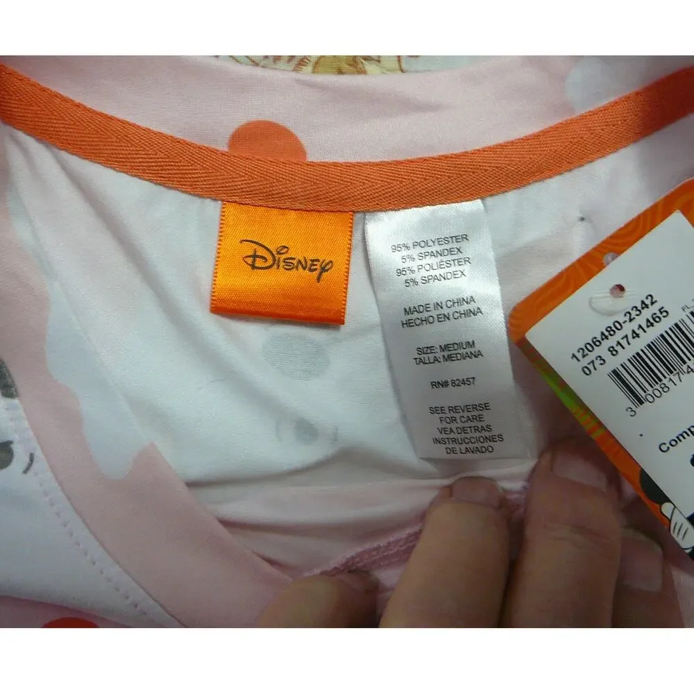 Disney Women's Medium Pink Sleep Wear Top NWT - Picture 3 of 4